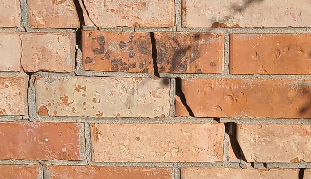 Real foundation damage documented on a Texas home