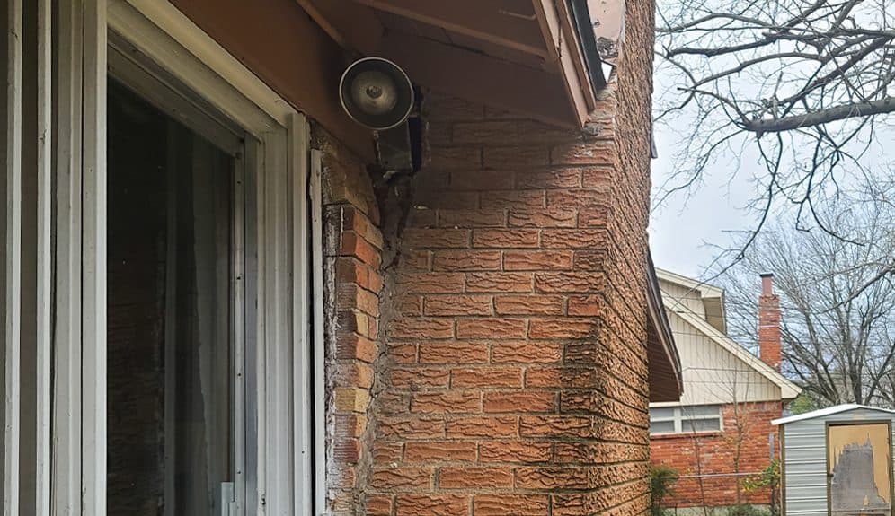 Real foundation damage documented on a Texas home