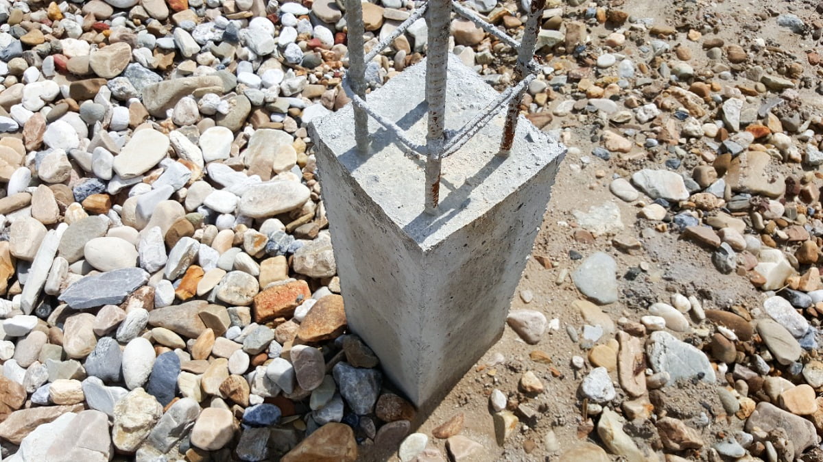 concrete piers or steel piers